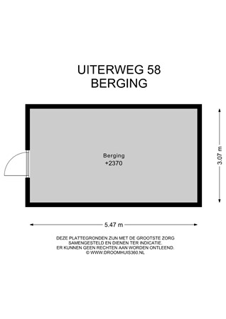 Floorplan - Uiterweg 58, 1431 AP Aalsmeer